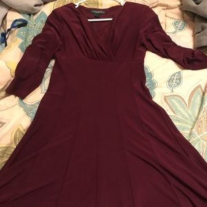 Ralph Lauren Women’s Cocktail Dress in Maroon